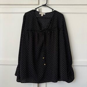 Michael Kors Black Star Flowy Boho Women's Top - Plus Size 2X